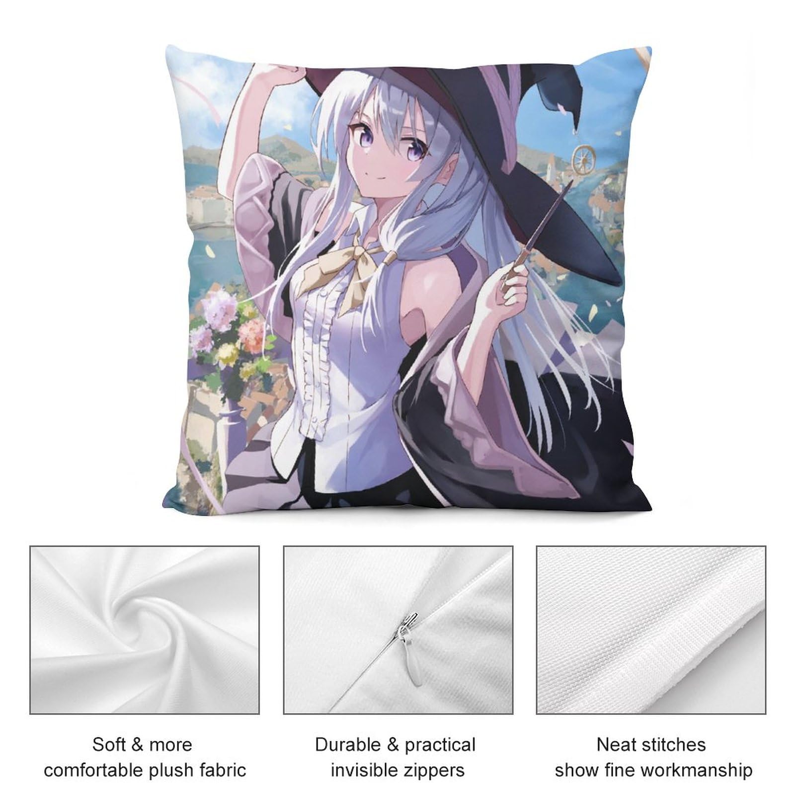 Amazon.co.jp: 抱き枕カバー アニメ 魔女の旅々 イレイナ ピローケース