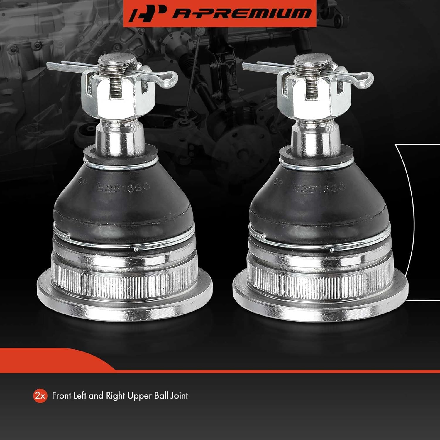 A-Premium 2 x Front Upper Ball Joint, Compatible with Nissan Frontier 1998-2004, Xterra 2000-2004