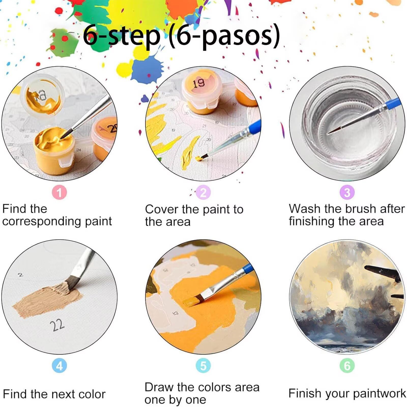 Pintar por Numeros Adultos Avión, Pintar por Numeros Niños Kit Manualidades Adultos Tanque Cuadros para Pintar por Numeros Pintura Acrílico, Cuadros Decorativos Regalos Para Mujer 80X160cm 7w-Q-7