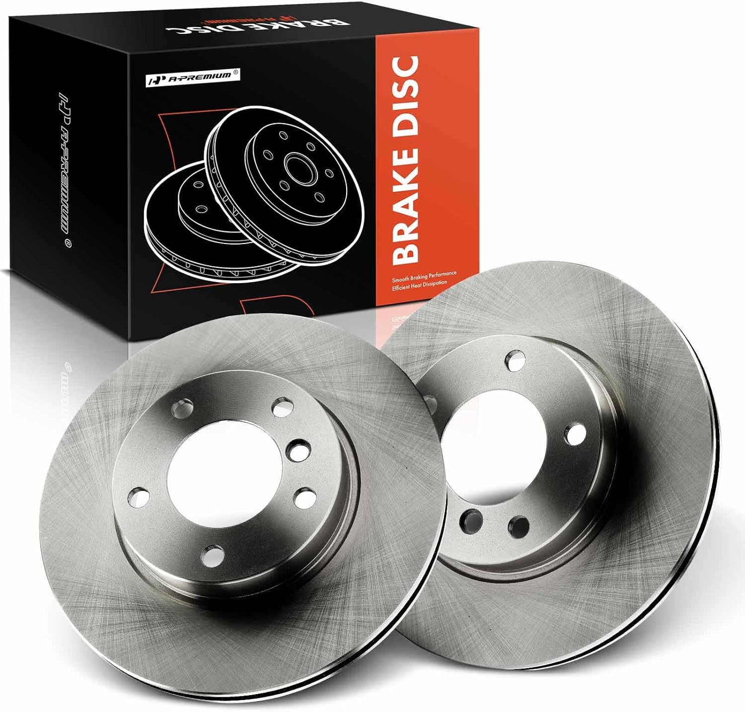 A-Premium 11.26 inch (286mm) Front Vented Disc Brake Rotors Compatible with Select BMW Models - 318i 1992-1998, 318is 1992-1999, 320i, 323Ci, 323i, 323is, 325i, 325is, 328i, 328is, Z4, Z3, 2-PC Set