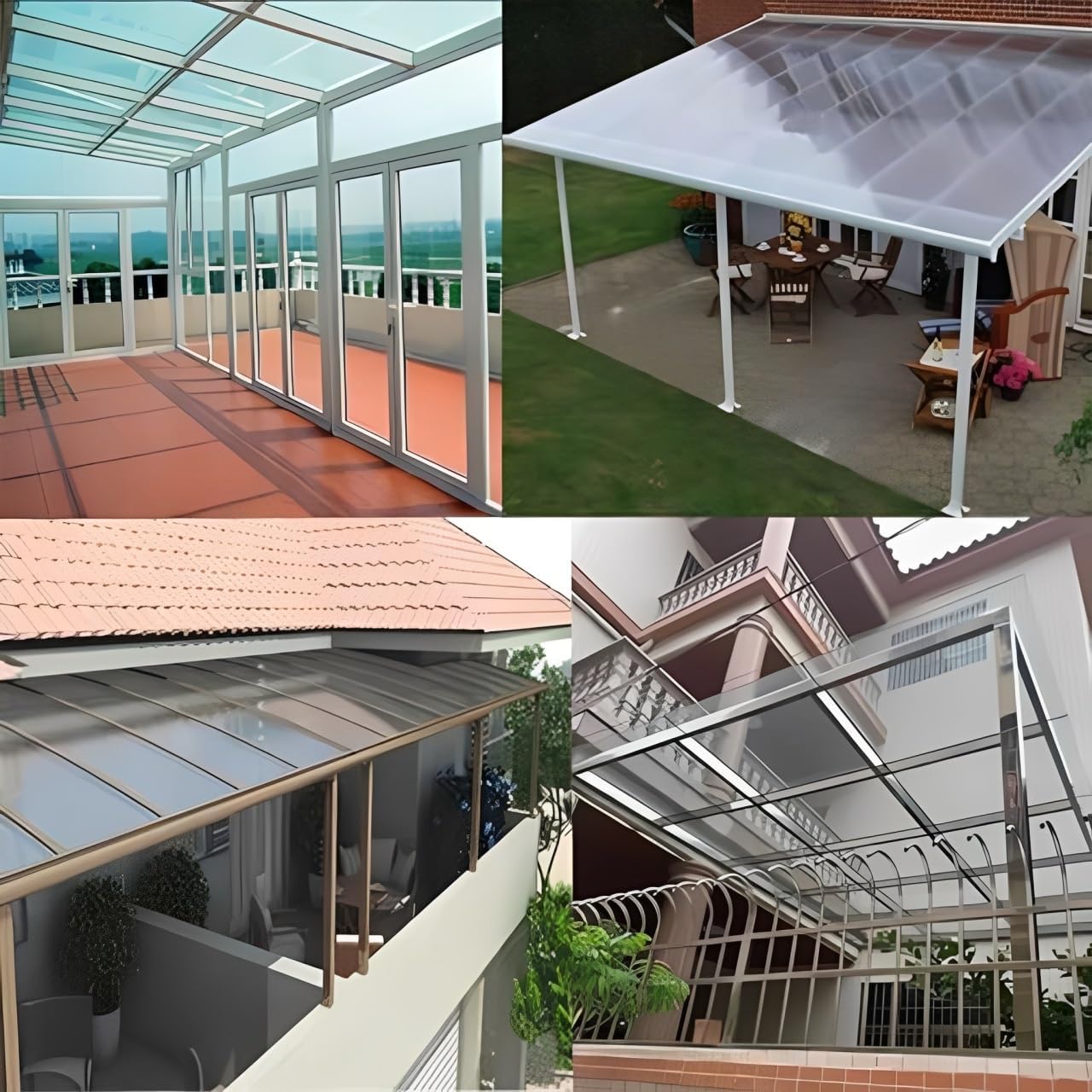 Polycarbonate Clear Plastic Sheets, Transparent Insulating Roof Sheets for Outdoor Use for Rain, Snow, Greenhouses, Sheds, Carports, Easy to Clean(0.8x10m/2.62x32.8ft)