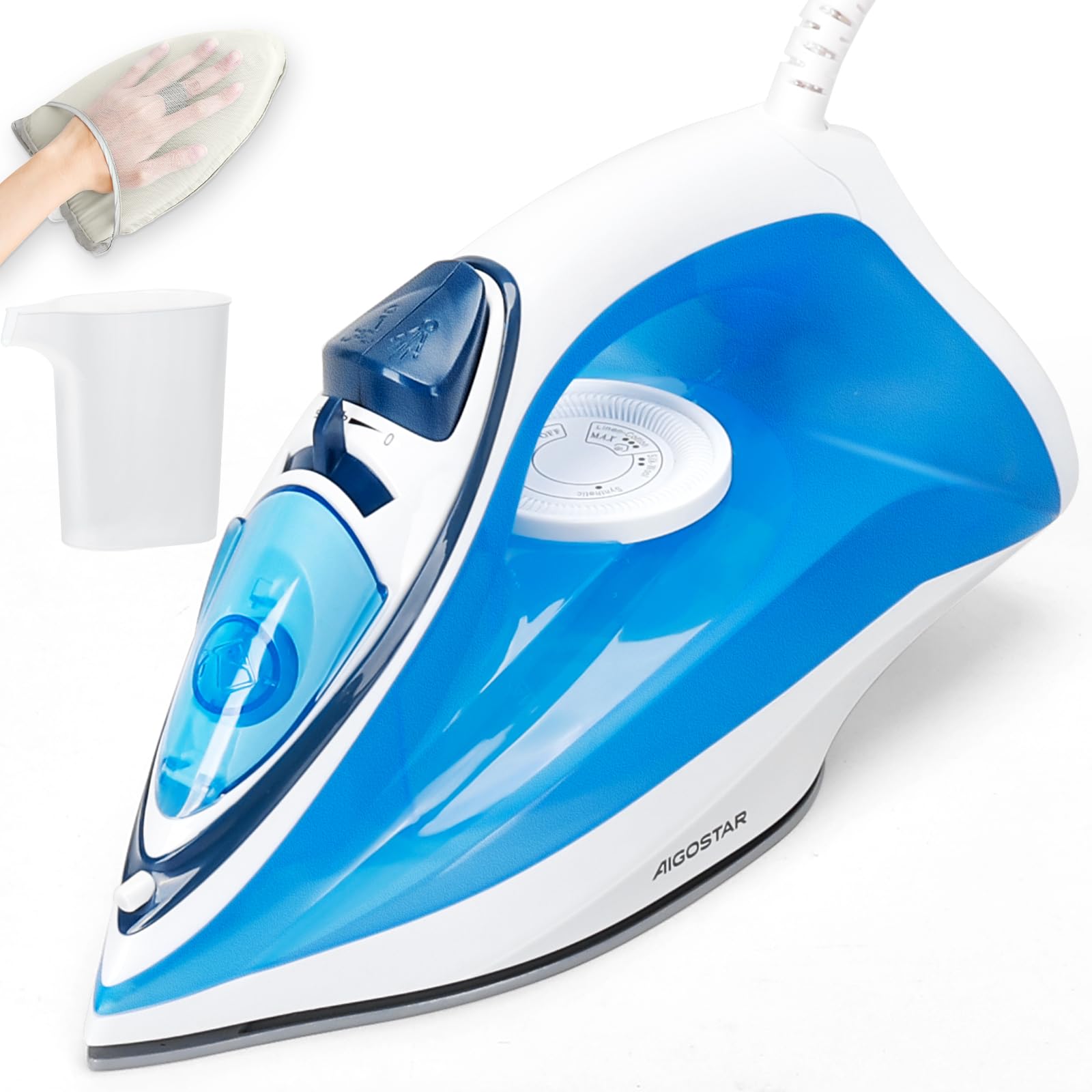 Ferro Da Stiro A Vapore Aigostar 2400W - Base In Ceramica, 4 Modalità, Anticalcare | Con Guanto Incluso - Foto 6
