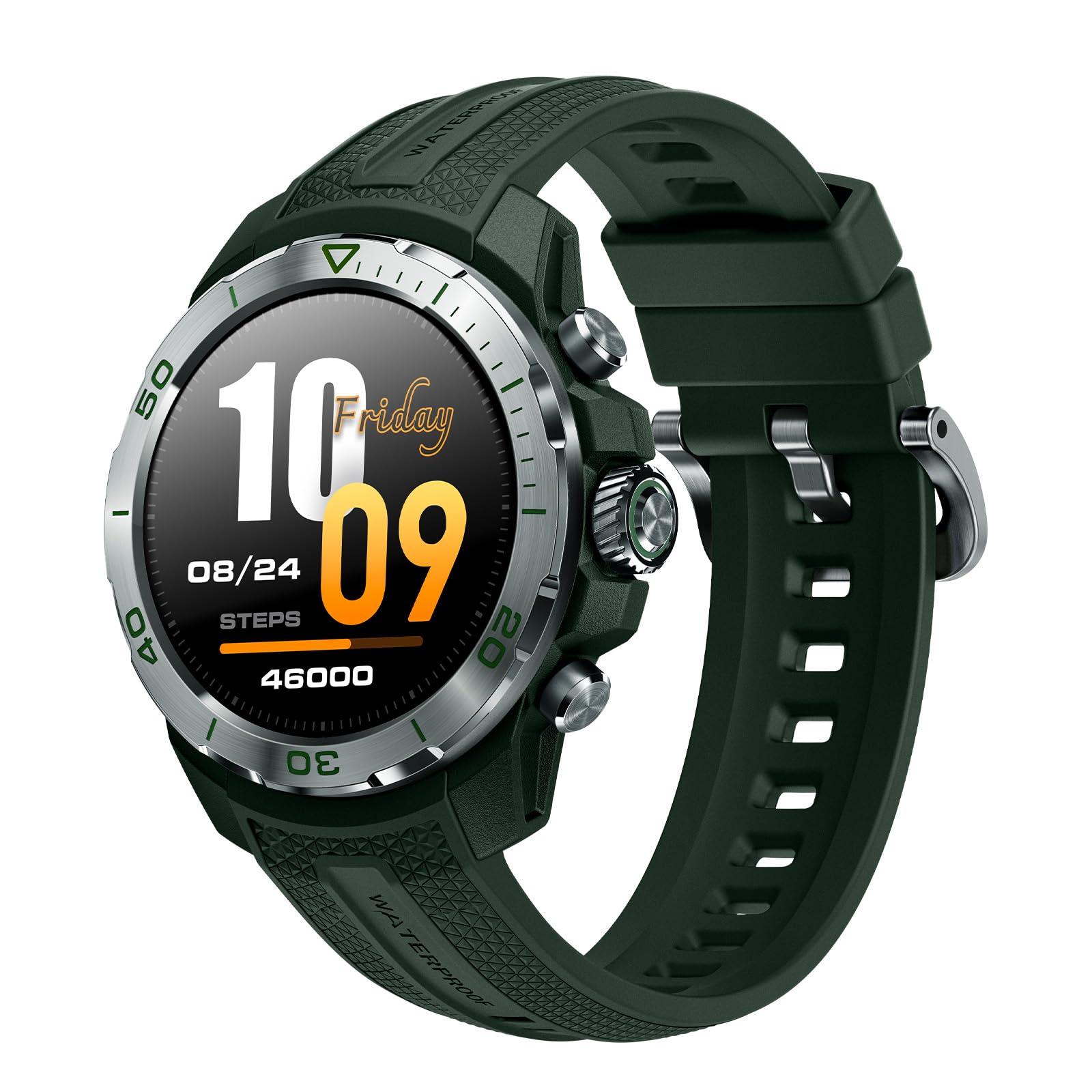 Mibro Watch GS Explorer 10ATM Impermeable, 2025 Nuevo Militar Reloj Inteligente Hombre con GPS,150 Modos Deportivos, Notificaciones, Altímetro, Barómetro, Smartwatch para Android iOS (Verde)