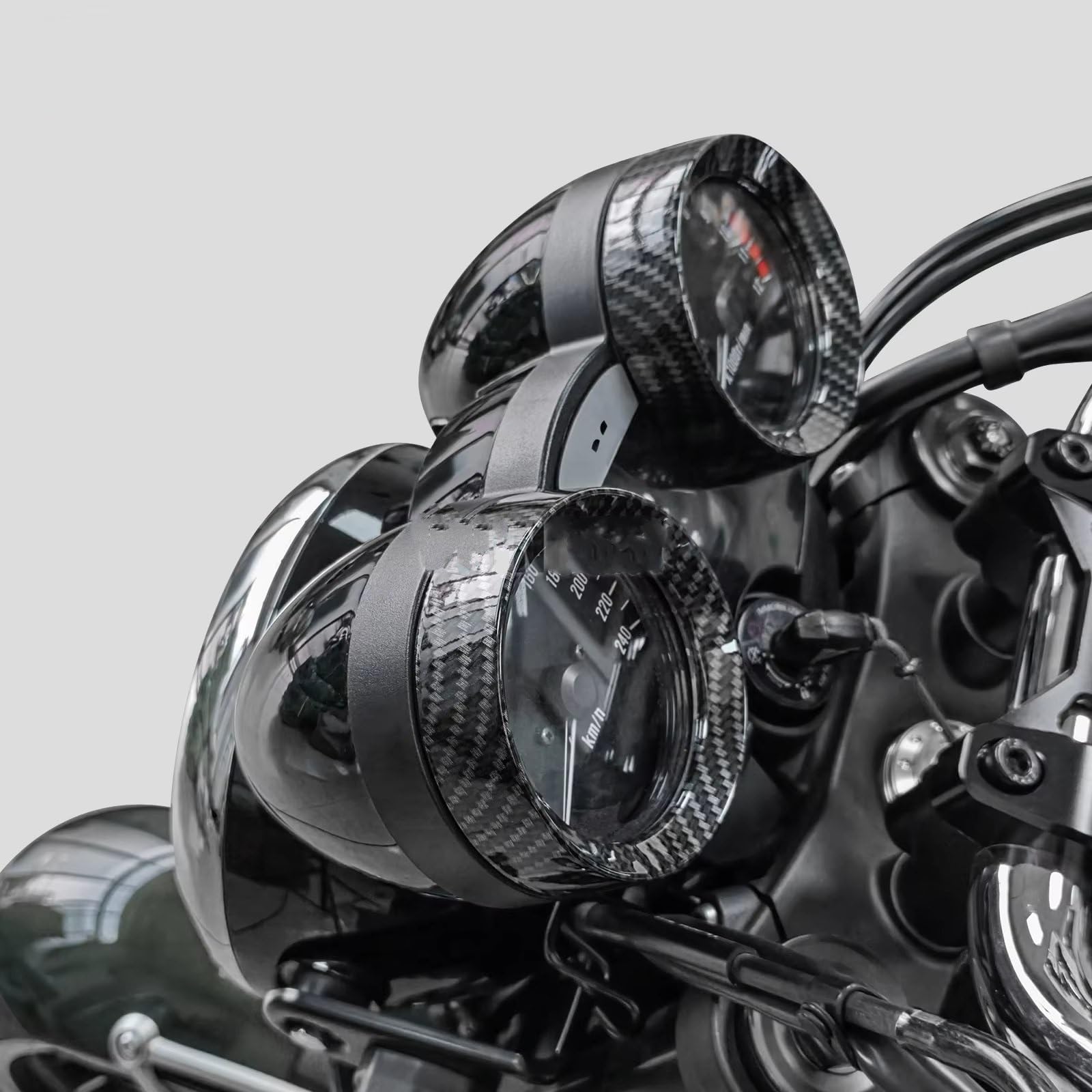 OdóMetro Carcasa Moto Compatible Con Para Z900RS Para Cafe 2018-2026 Cubierta De Anillo Medidor ABS Odómetro Decorativo