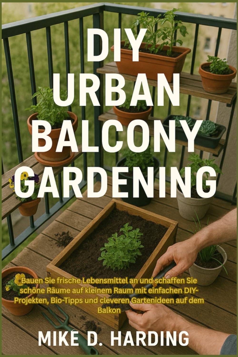 DIY URBAN BALCONY GARDENING: Bauen Sie frische Lebensmittel an und schaffen Sie schöne Räume auf kleinem Raum mit einfachen DIY-Projekten, Bio-Tipps und cleveren Gartenideen auf dem Balkon