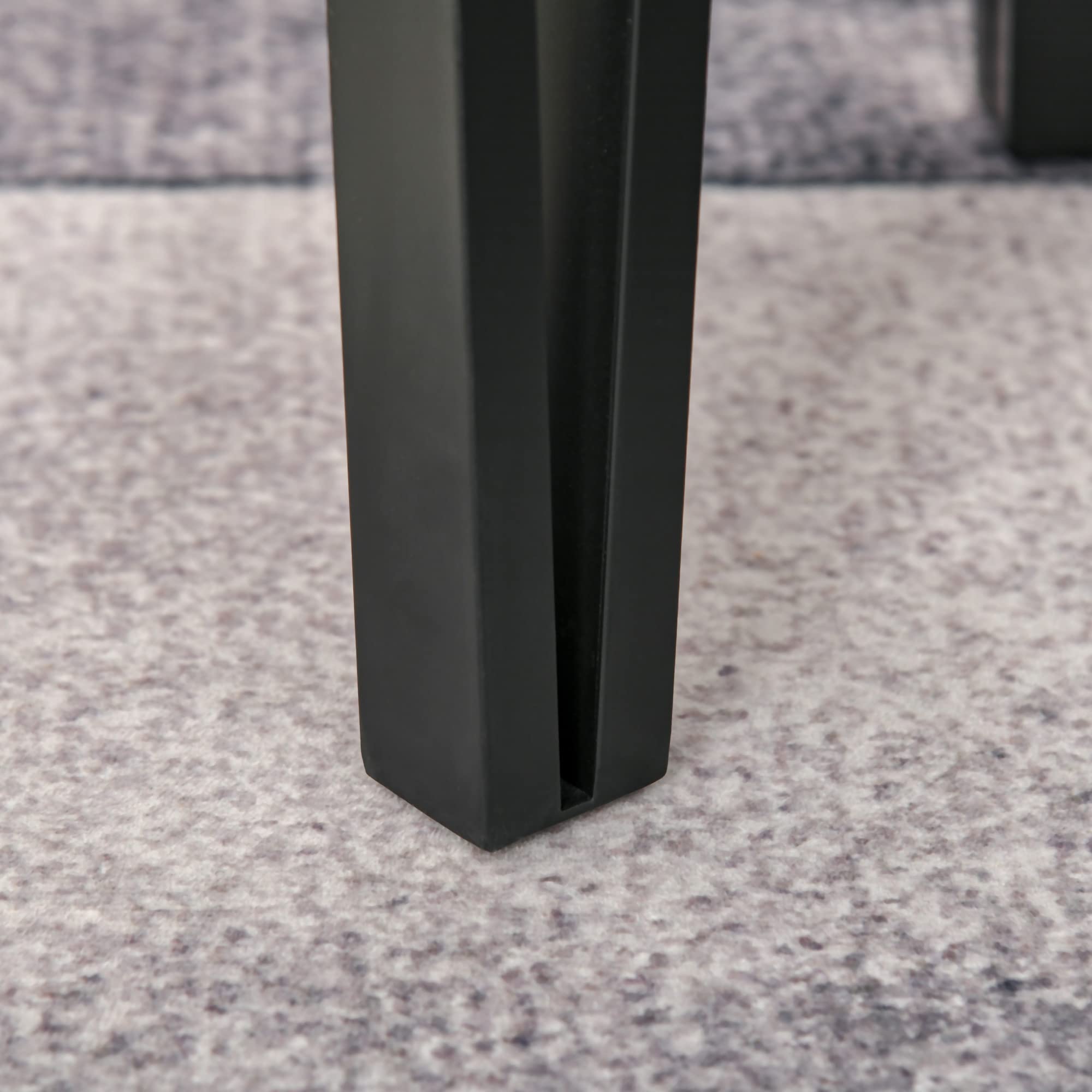 HOMCOM Ensemble de 3 Tables Basses gigognes encastrables Style Industriel piètements métal Noir en épingle Plateaux Aspect Bois de Noyer