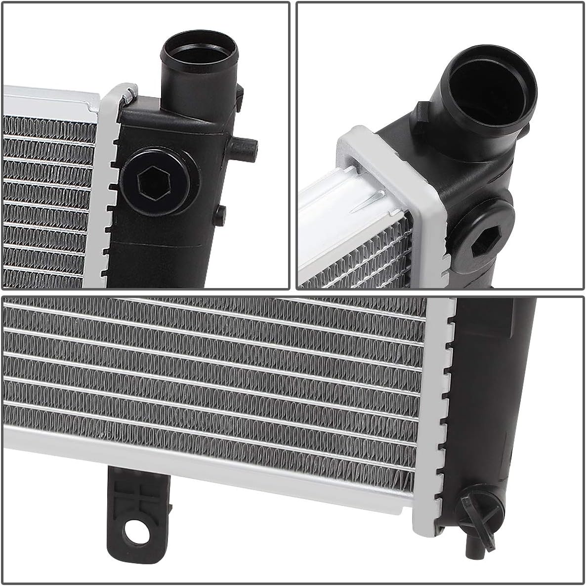 DNA Motoring OEM-RA-2400 DPI 2400 Factory Style Aluminum Cooling Direct Fit Radiator Compatible with 00-03 VOLVO S40 / 00-04 V40