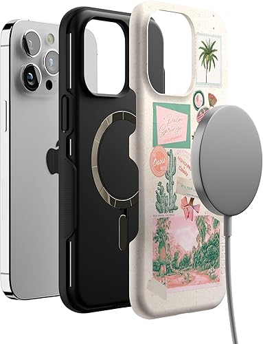 Vista 1269 de Casely - Funda para iPhone 14 Pro Max, Viva La Vida, Frida Kahlo Floral Collage, compatible con MagSafe 10 Frida Kahlo Viva La Vida Collage
