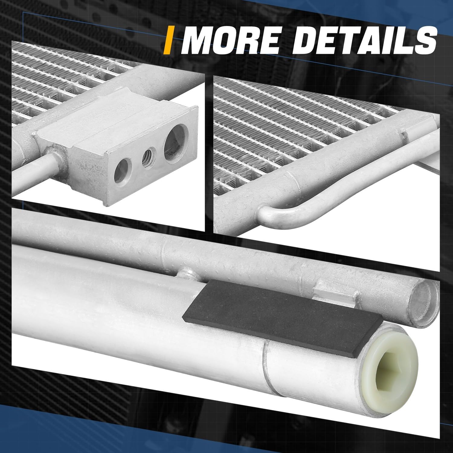 Auto Dynasty Air Conditioning A/C Condenser Compatible with 2015-2020 Dodge Durango 3.6L 5.7L, Aluminum AC Condenser Replacement DPI 30044, CH3030264