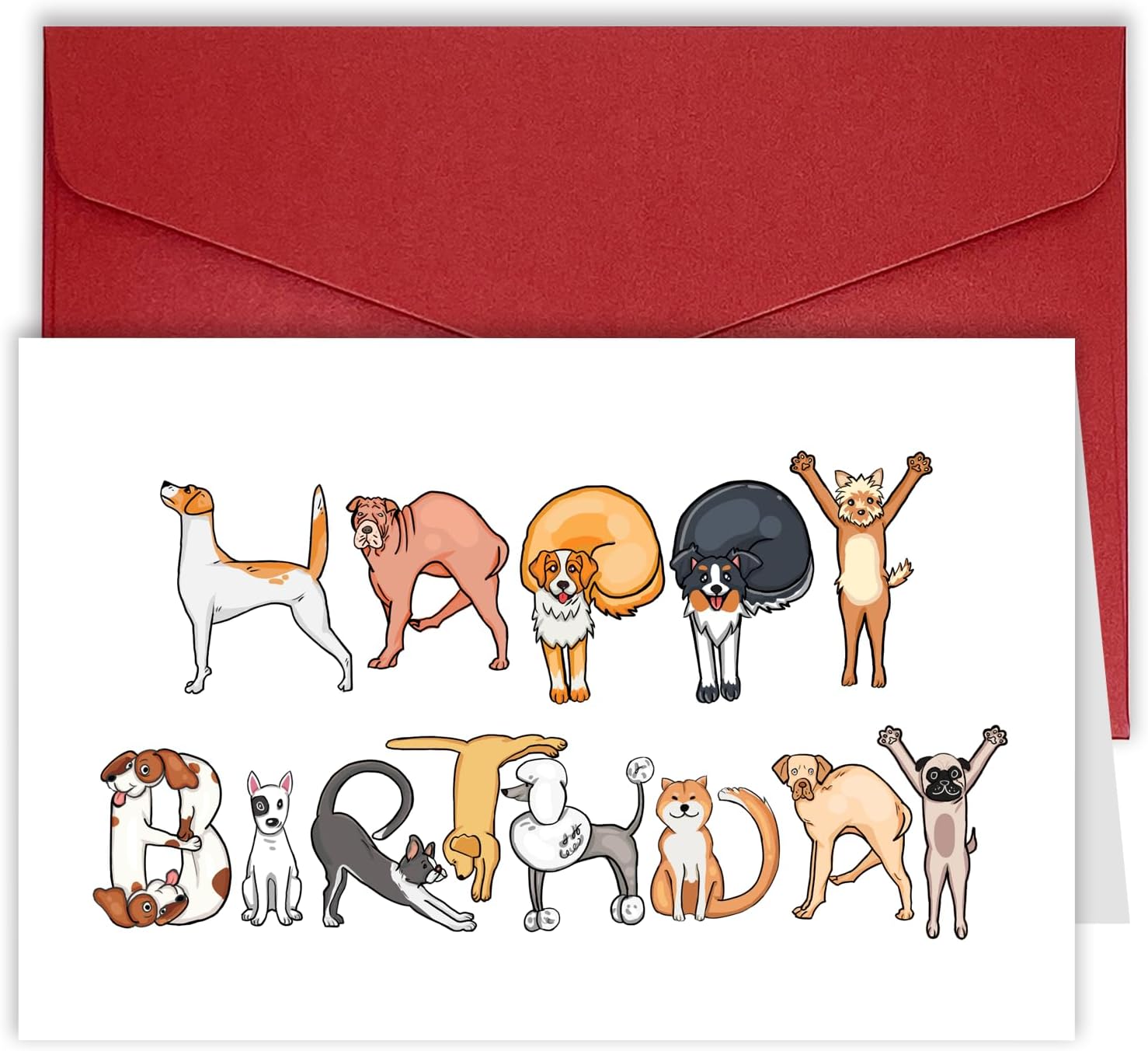 PIUST Funny Dog Birthday Card, Cute Cards For Dog Lovers