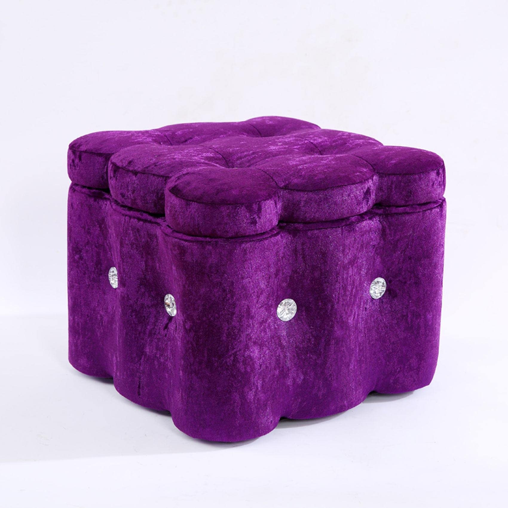 Tabouret à langer et repose-pieds poufs pour harmoniser la chambre à coucher