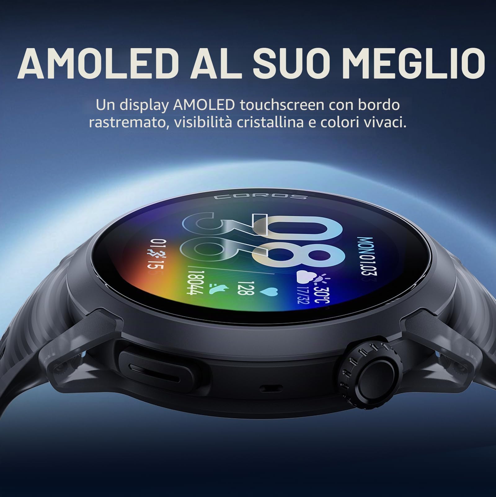 COROS PACE 4 Orologio GPS sportivo - Nero Cristallo, Alluminio
