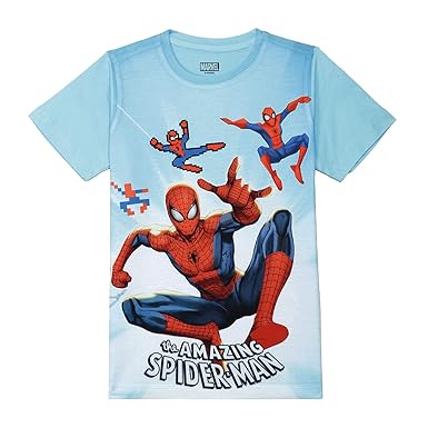 Marvel Spiderman by Wear Your Mind Boys Regular T-Shirt