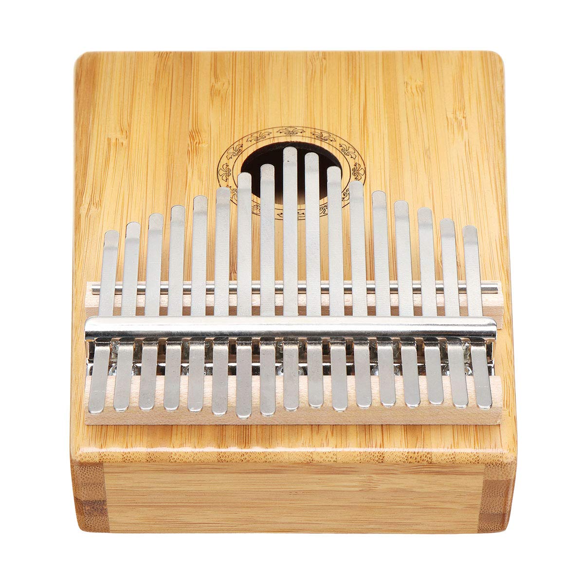 VIDOO 17 Touches Bambou inch Piano Percussion Doigt Kalimba avec Marteau d'accord