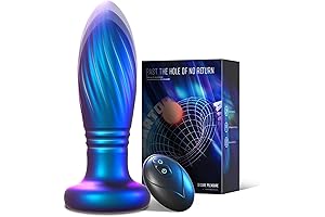 Illuminated Vibrating Small Anal Butt Plug Thrusting Toys For Beginners