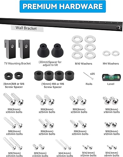 Miniatura 7 de Soporte de pared para TV sin tachuelas, sin taladro, sin pernos, colgador de TV inteligente para televisores de 32 a 75 pulgadas, fácil de instalar,