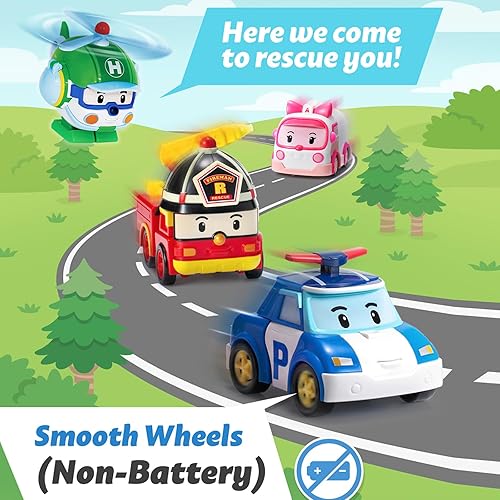 Miniatura 3 de Robocar Poli - Autos de juguete de metal, juguetes de auto de policía, vehículos de emergencia de dibujos animados para niños, vehículos de rescate