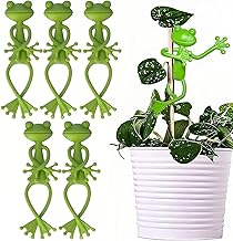 Ifukens 誘引クリップ 園芸クリップ カエル型 観葉植物スタンド5個セット トマト きゅうり ぶどう 野菜対応ガーデン用品ヘゴ モンステラ 支柱クリップ 柔軟素材 強力固定 園芸支柱ジョイント 補助クリップ 農業資材 家庭菜園 園芸用品