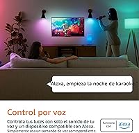 Vista 3 de Bombilla LED inteligente A19 Yaxa Basics, cambio de color, 9 W (equivalente a 60 W), 800 lm, funciona solo con Alexa, Wi-Fi de 2,4 GHz,