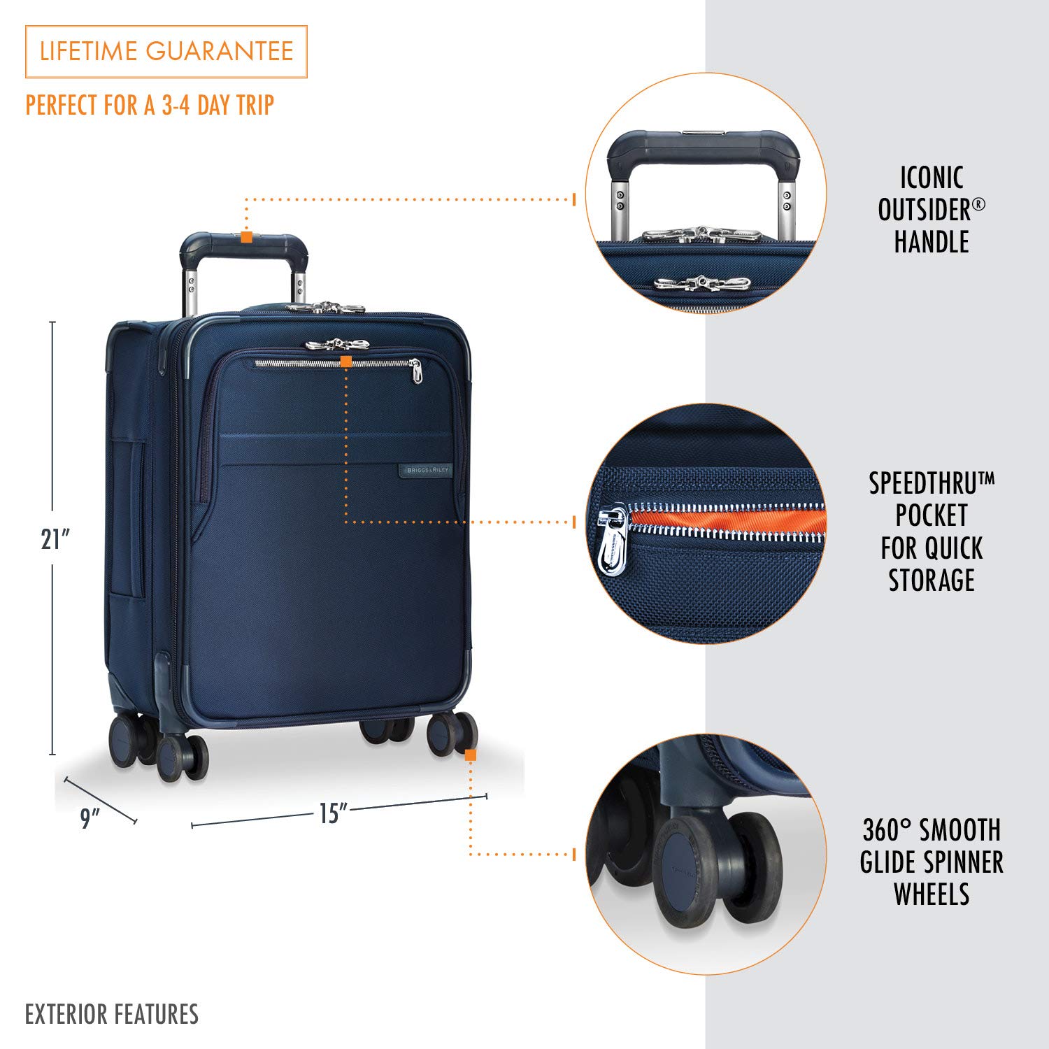 Buy BaselineSoftside CX Expandable WideBody CarryOn Spinner Luggage