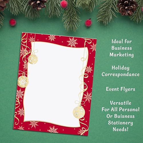 Miniatura 4 de PaperDirect Papel de papel de aluminio brillante y dorado, juego de 100 unidades, papelería navideña