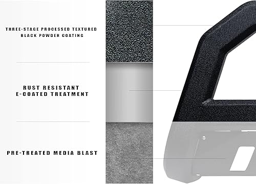 Miniatura 8 de Armordillo USA 8715604 AR Series Barra de aluminio con barra de luz LED color negro texturizado para Toyota 4Runner 2010-2022