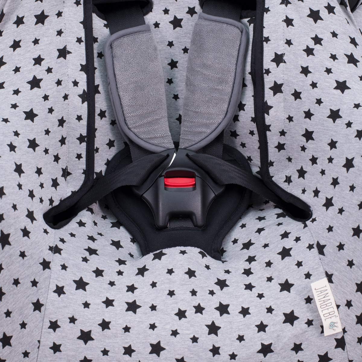 Janabebe Housse Pour Bebe Confort Iseos Neo Et Auto Kite Black Star Amazon Fr Bebe Et Puericulture