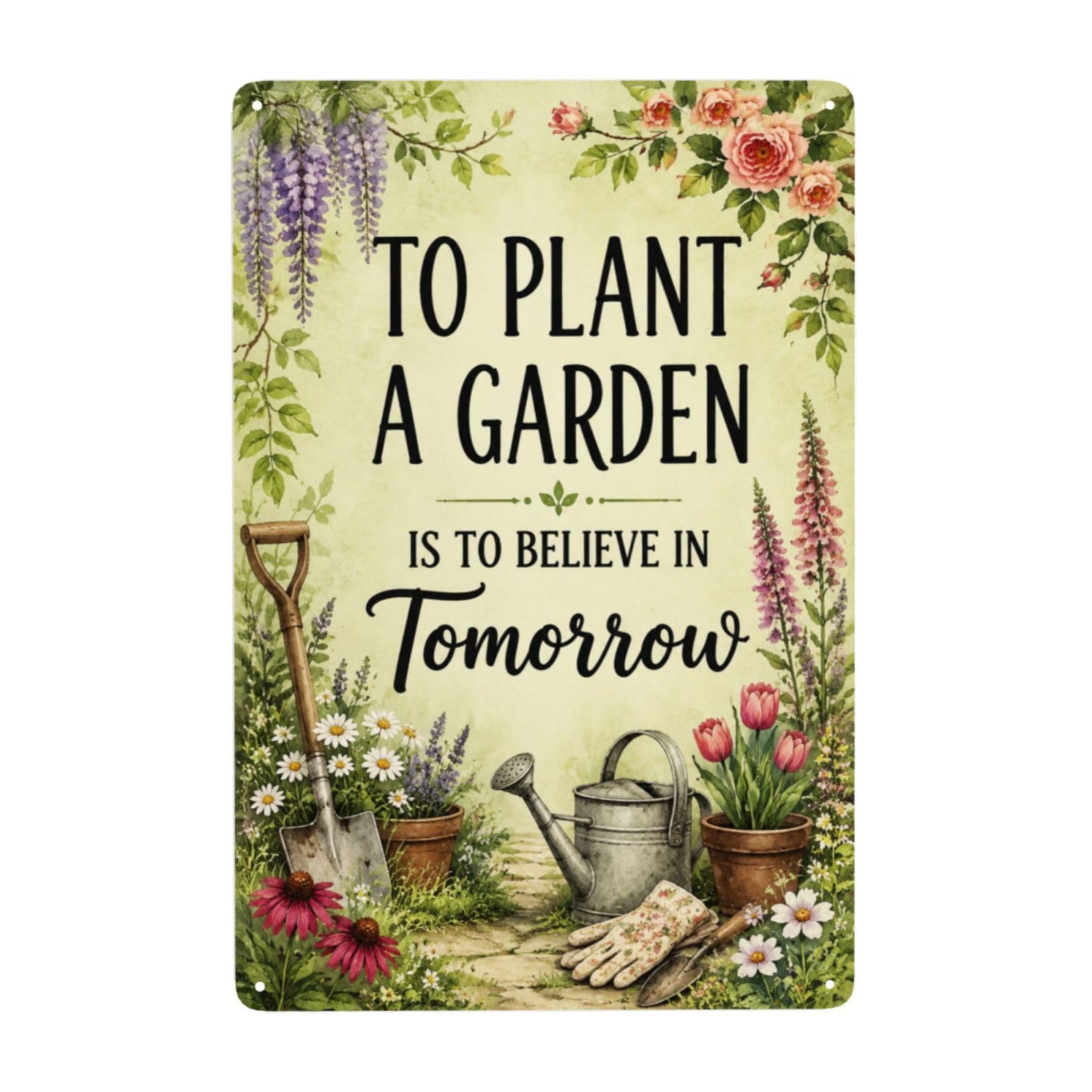 Garden Decor For Outside Vintage Gardening Signs For Greenhouse