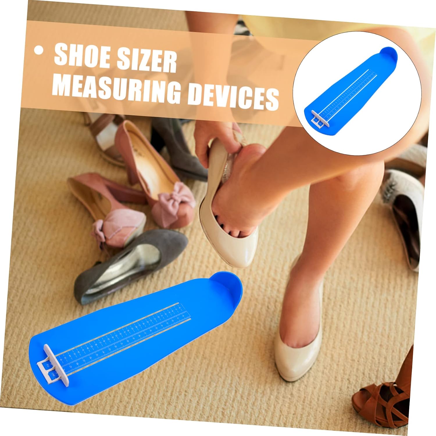 Foot Measurement Device Boys and Girls Adults Eu Foot Sizer Accurate Shoe Sizer Measuring Ruler