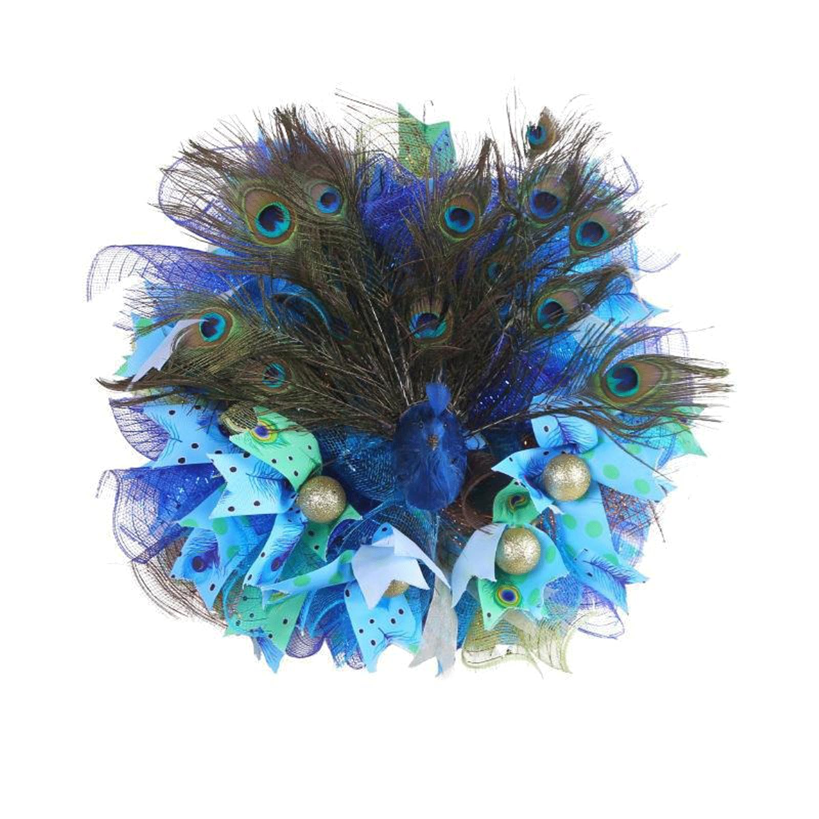 Ghirlanda da Esterno per Porta d'ingresso - Ghirlanda Primaverile in plastica Blu da 19x19 Pollici per Primavera/Estate, Cartello per Porta d'ingresso per finestre