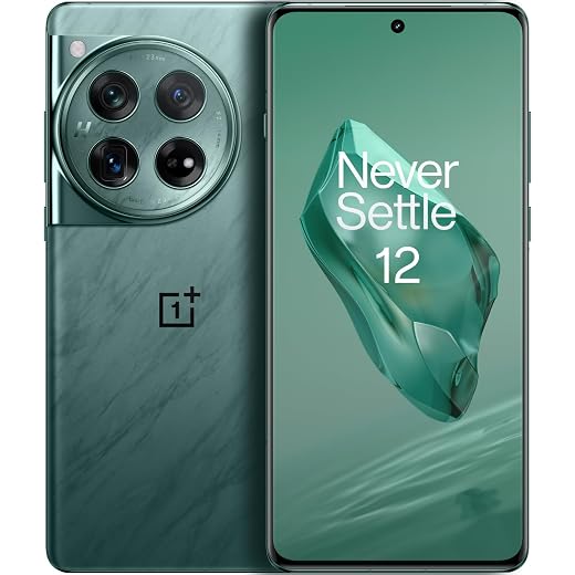 OnePlus 12,16 GB RAM+512 GB, Dual-SIM, Android Unlocked smartphone, obsługuje bezprzewodowe ładowanie 50 W, najnowszy procesor mobilny, zaawansowany aparat Hasselblad, bateria 5400 mAh, 2024, szmaragd