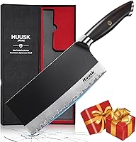 Vista 1 de Huusk Cuchillo de carnicero para cortar carne, cuchillo profesional de cortar carne de 7.5 pulgadas, cuchillos de chef de espiga completa