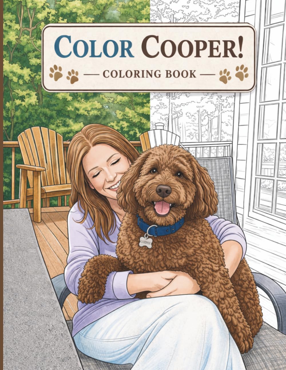 Color Cooper! Coloring Book for All Ages: Calming Dog-Themed Pages for Creativity and Stress Relief