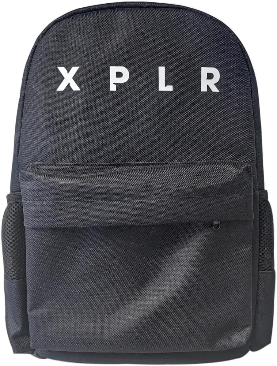 Adults Black Sam Xplr backpack High 16" x Wide 12" Canvas Golbach Daypacks