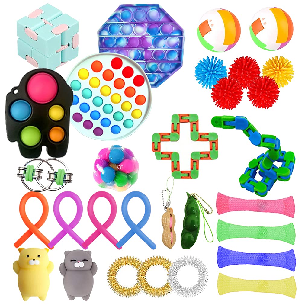 YRUBOHA Purse for Girls Fidget Toys,Crossbody Bag Shoulder , Sensory Toys Bag for Stress for Kids,School Classroom Rewards