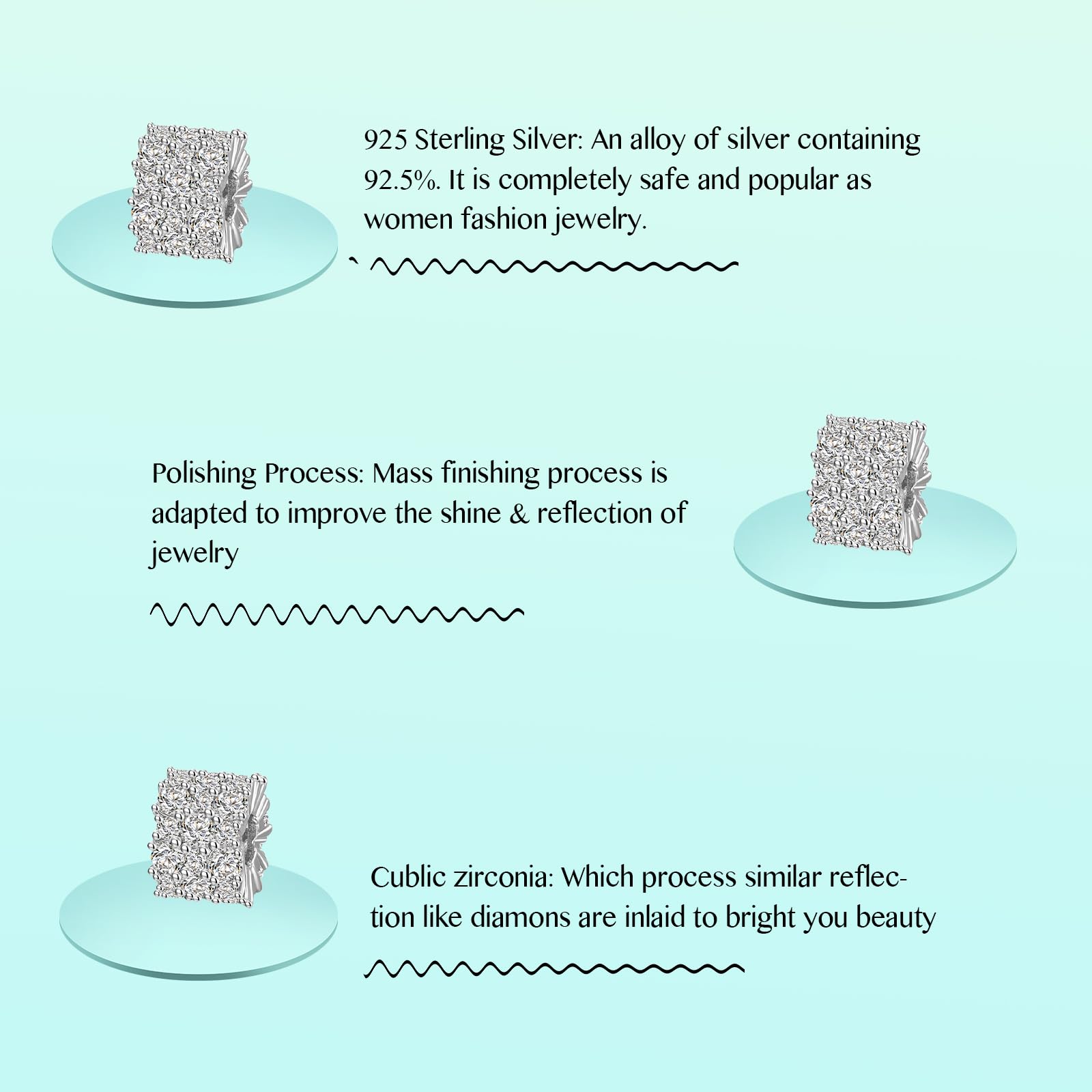 Annmors 925 Sterling Silver Clips Distanziatore Catena di Sicurezza Ferma Ciondoli Ciondolo in Vetro di Murano per Donna Bracciale Collana Gioielli Regalo