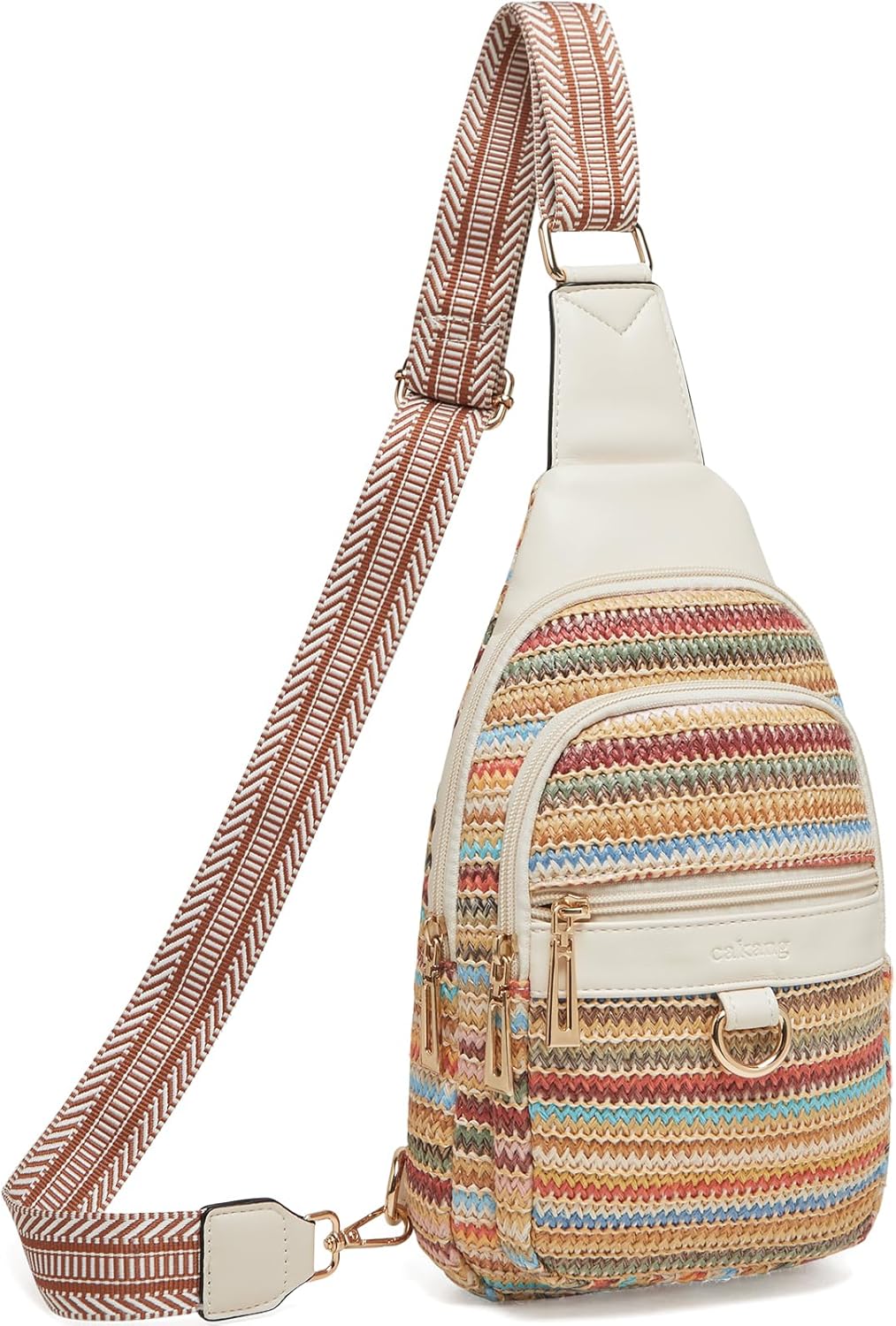 cakang Womens Sling Bag Crossbody Bags for Women Vegan Leather Sling Backpack Daypack Fanny Pack Crossbody Purse Travel