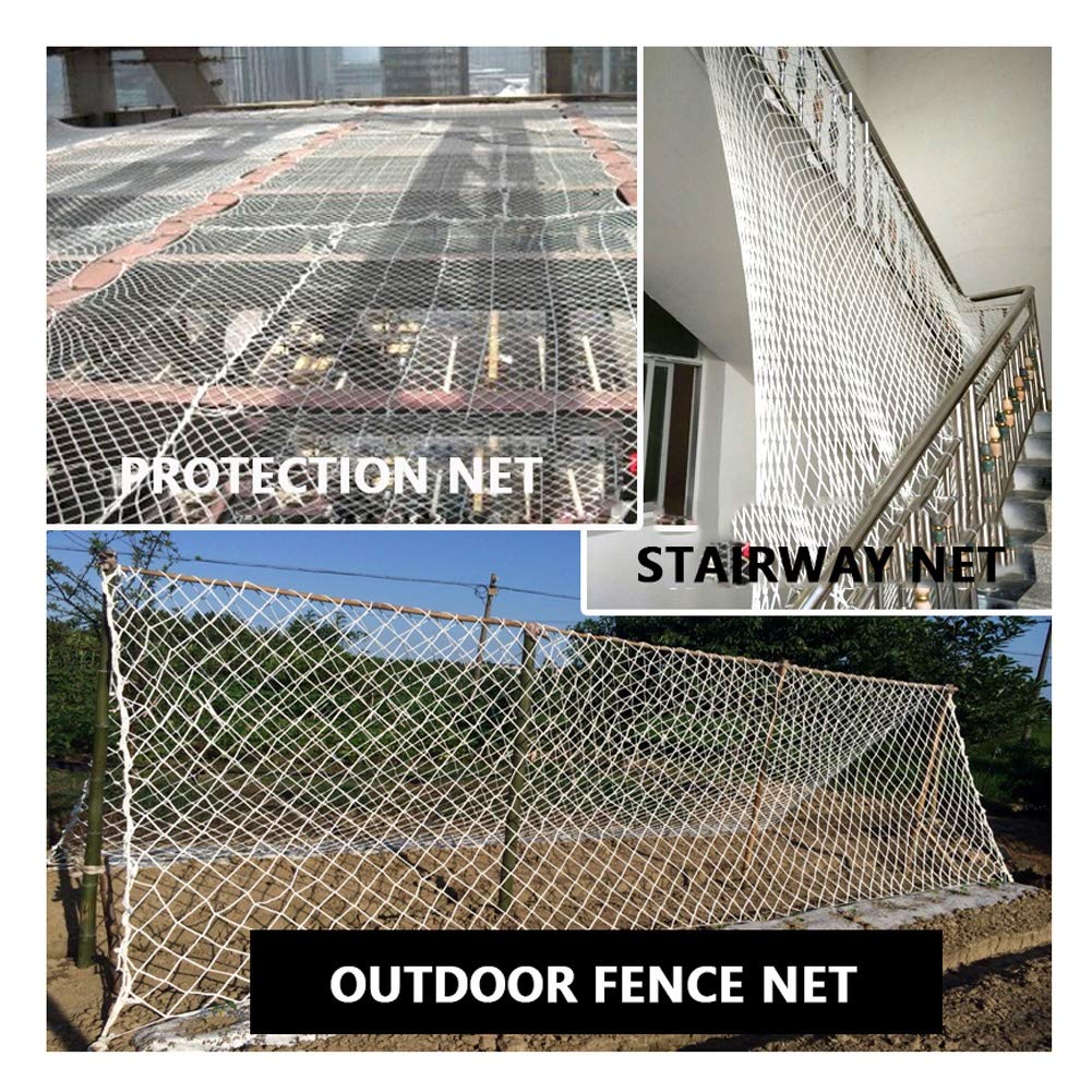 Siatka bezpieczeństwa dla dzieci na zewnątrz plac zabaw siatka ogrodzeniowa biała ochrona balustrady schodowej 1 x 6 m (3 x 20 stóp) osłona ciężarówki dla dzieci bariera bezpieczeństwa dla dzieci