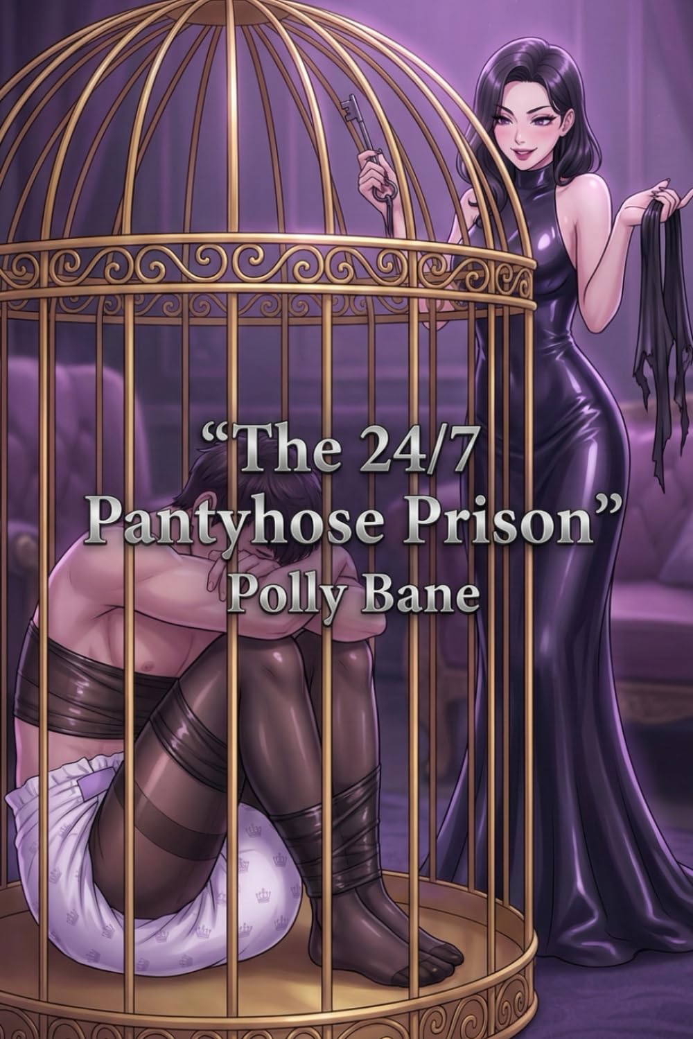 The 24/7 Pantyhose Prison: A Dominatrix Wife's Nylon Chastity, Diapered House Arrest & Strap-On Punishment Erotica (Diaper punishment kink series)