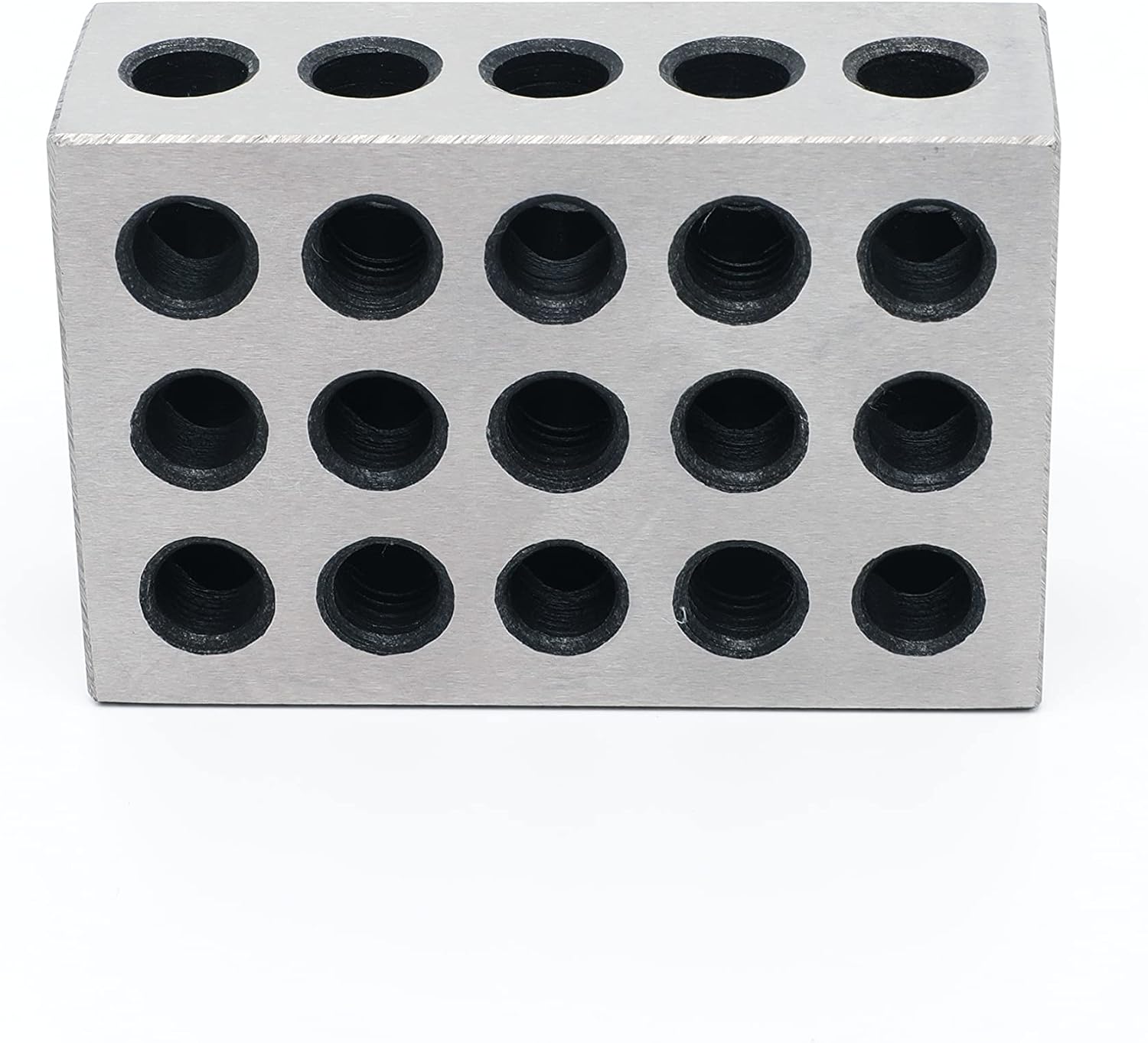 LLDSIMEX Pair 1" x 2" x 3" Precision Steel 1-2-3 Blocks 23 Holes