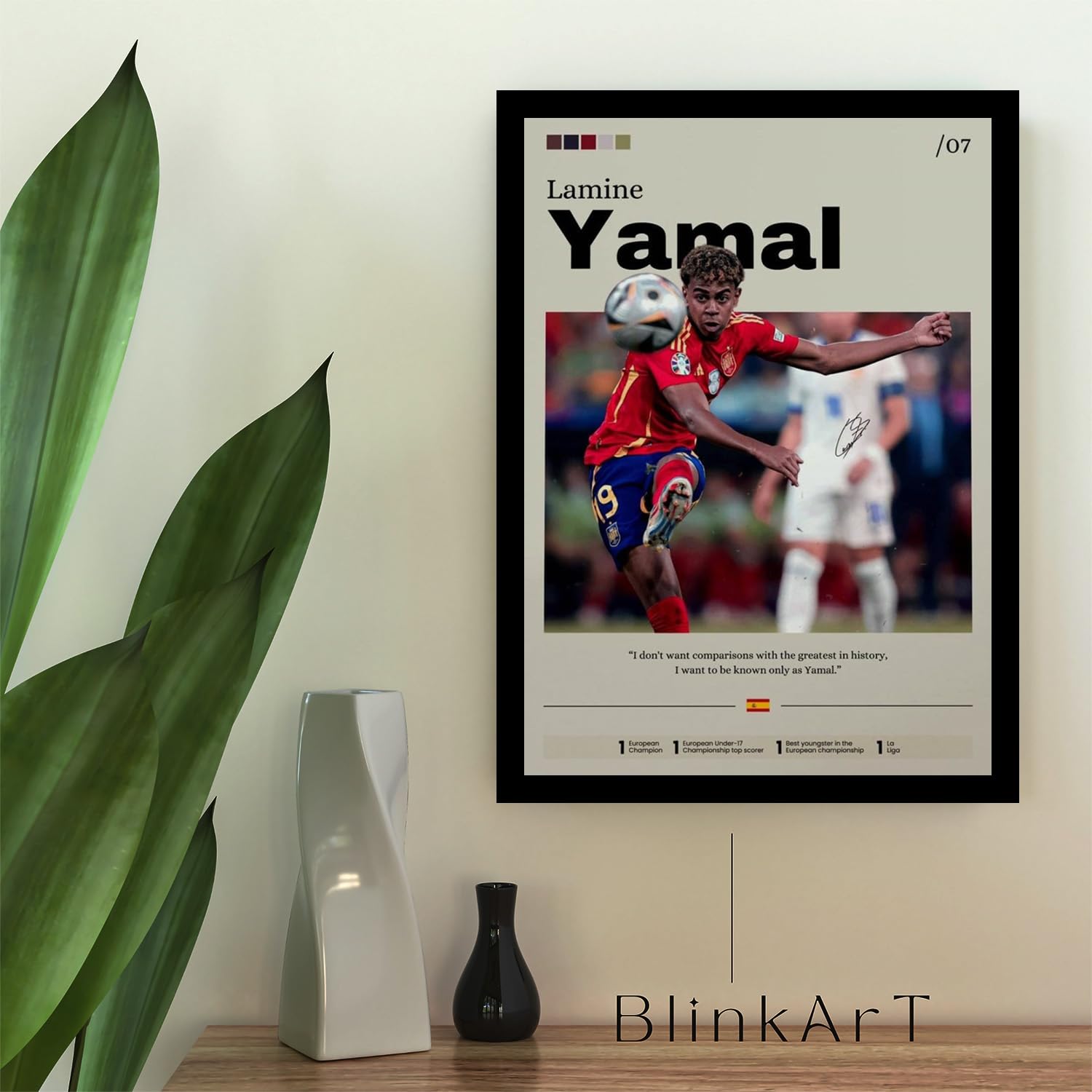 Kylian Mbappe Football Poster - Framed Wall Art -11