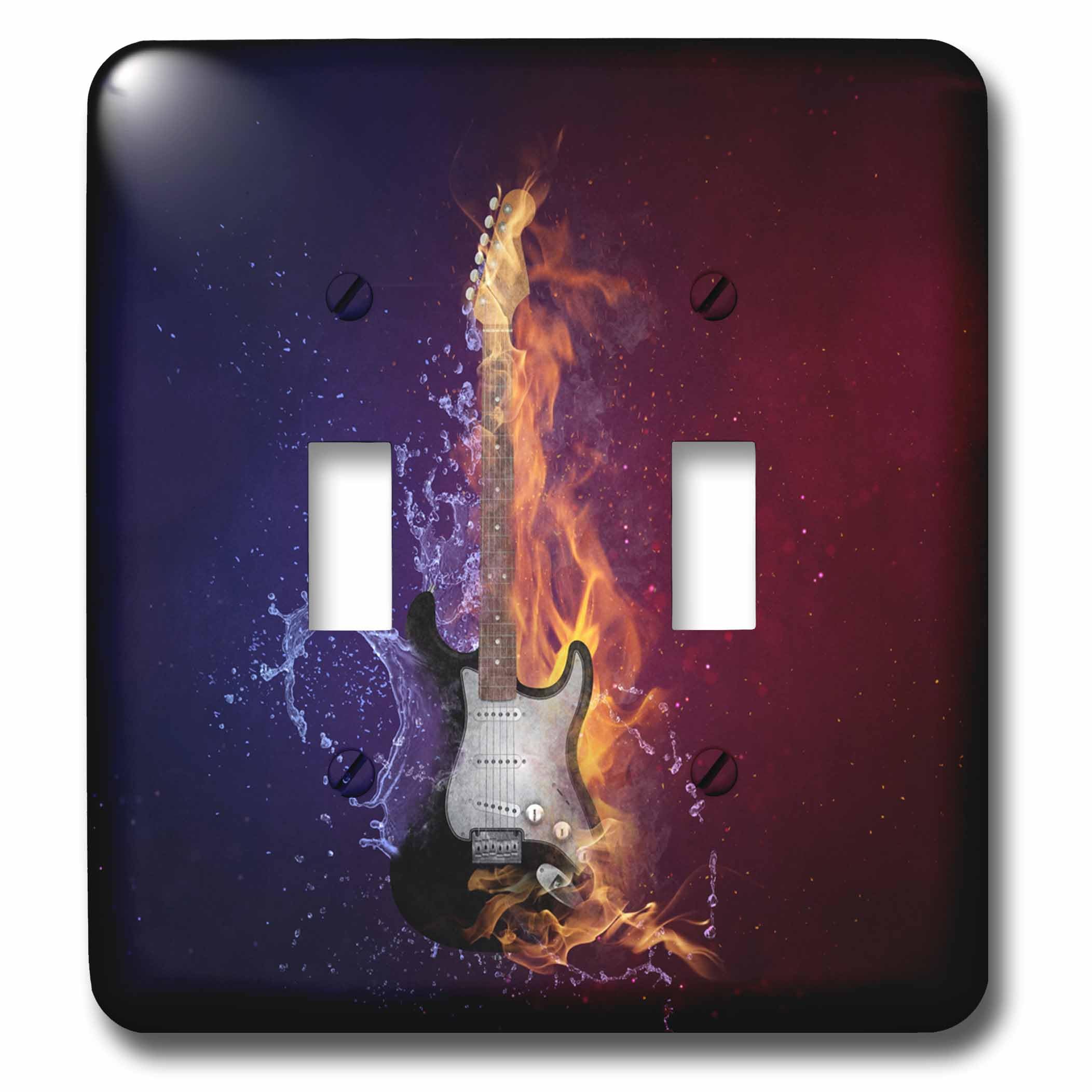 Interrupteur à bascule double 3dRose Lsp_254420_2 plaque murale double commande