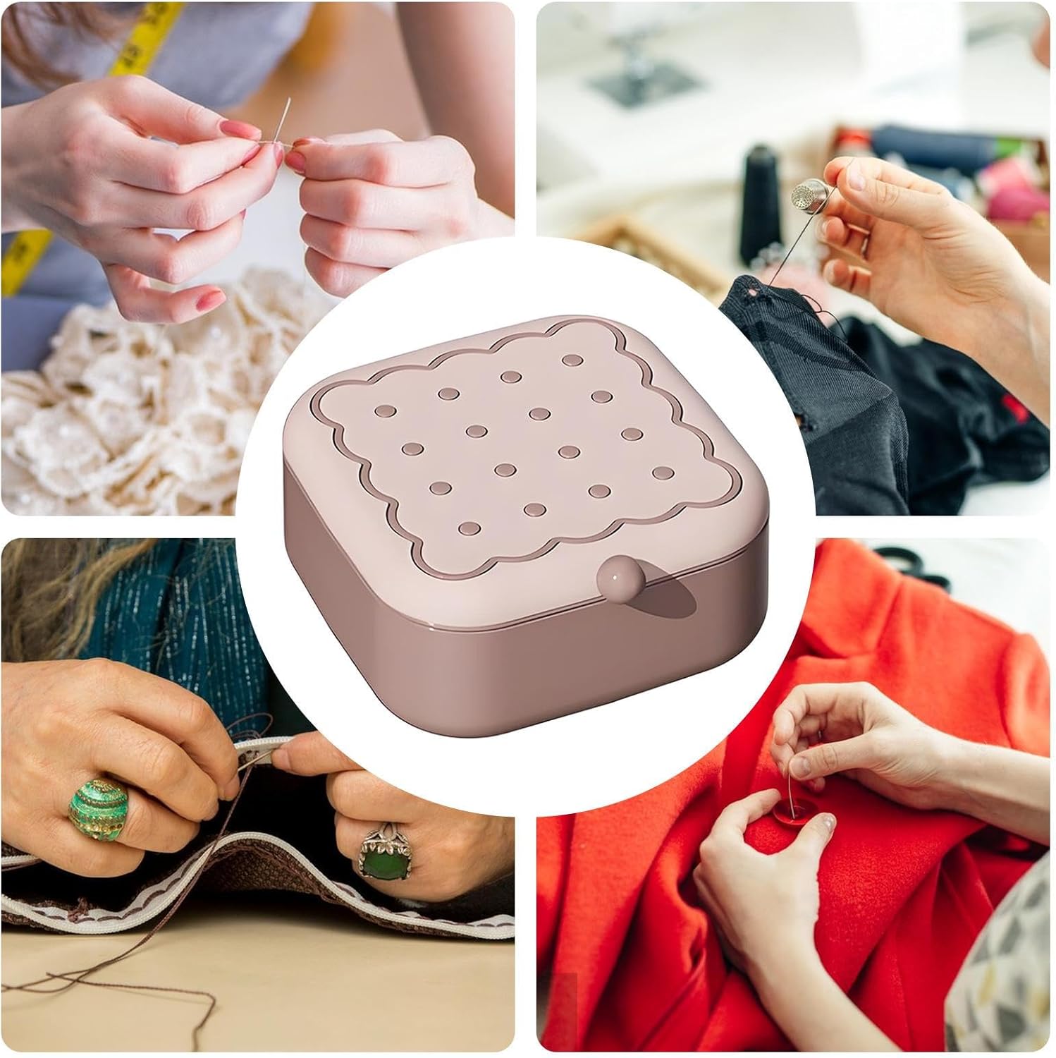 Miini Sewing Kit Travel Size - Travel Sewing Kit, Magnetic Professional Crafting Tools, Small Embroidery Kits for Women Grandma Teen Girls Birthday Home School Traveling Clothes Mending