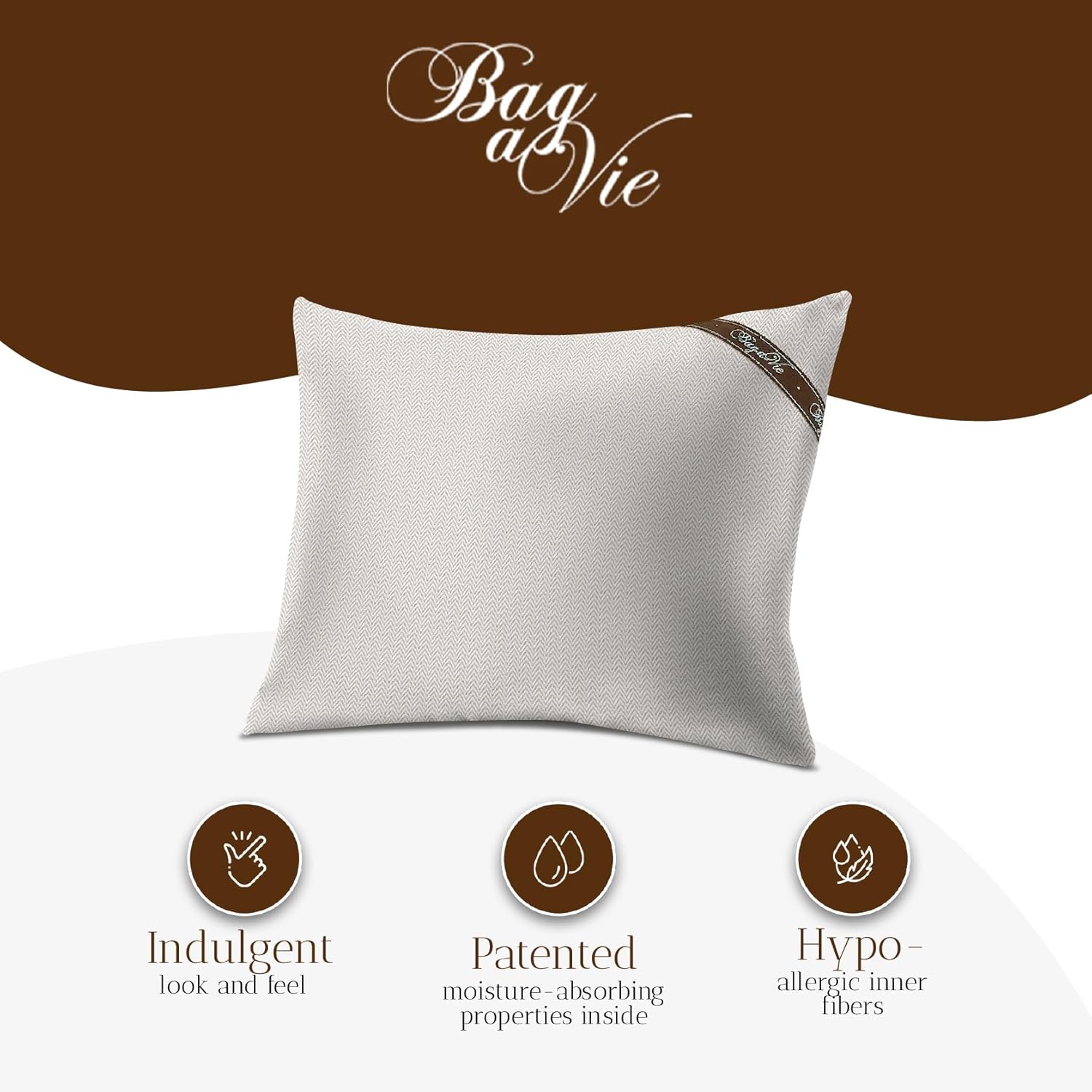 Bag-a-Vie Handbag Shaper Pillow – Luxury Handbag Shaper & Purse Shapers - [Grande] 14.5” x 11” - Fits Tote Bags