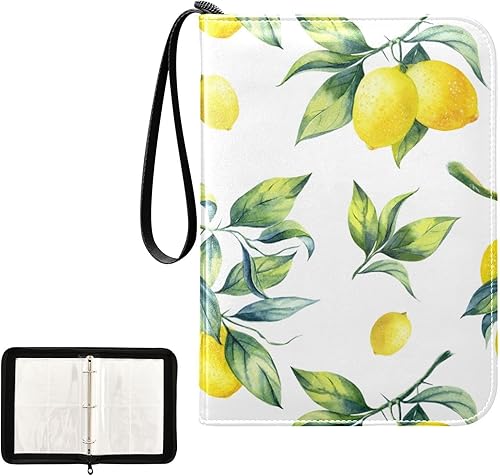 Miniatura 1 de Lemon Card Binder 400 Pockets Trading Card Storage Binder Album with Sleeves Zipper Card Collection Holder Folder for Game Card Sleeved Card Sport