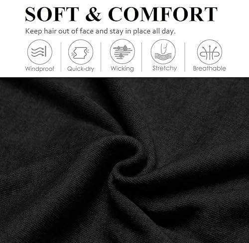 Miniatura 5 de Diademas para mujer, paquete de 16 bandas elásticas para el cabello de mujer, antideslizantes, de tela suave, diademas para el sudor, yoga, correr,