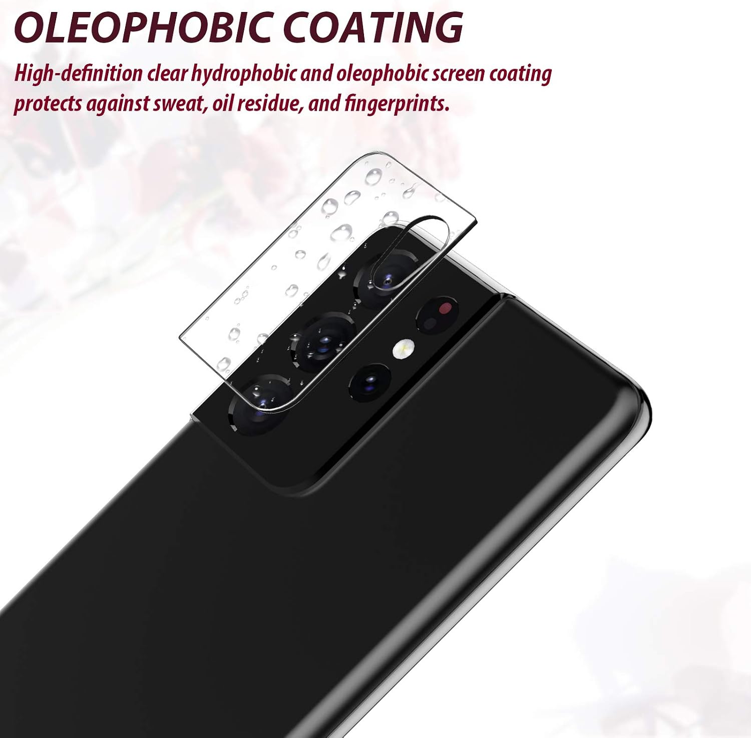 EGV 3 Pack Camera Lens Protector Compatible with Samsung Galaxy S21 Ultra, HD Clear Tempered Glass Back Camera Protector, Case Friendly, Ultra-Thin, Easy Installation