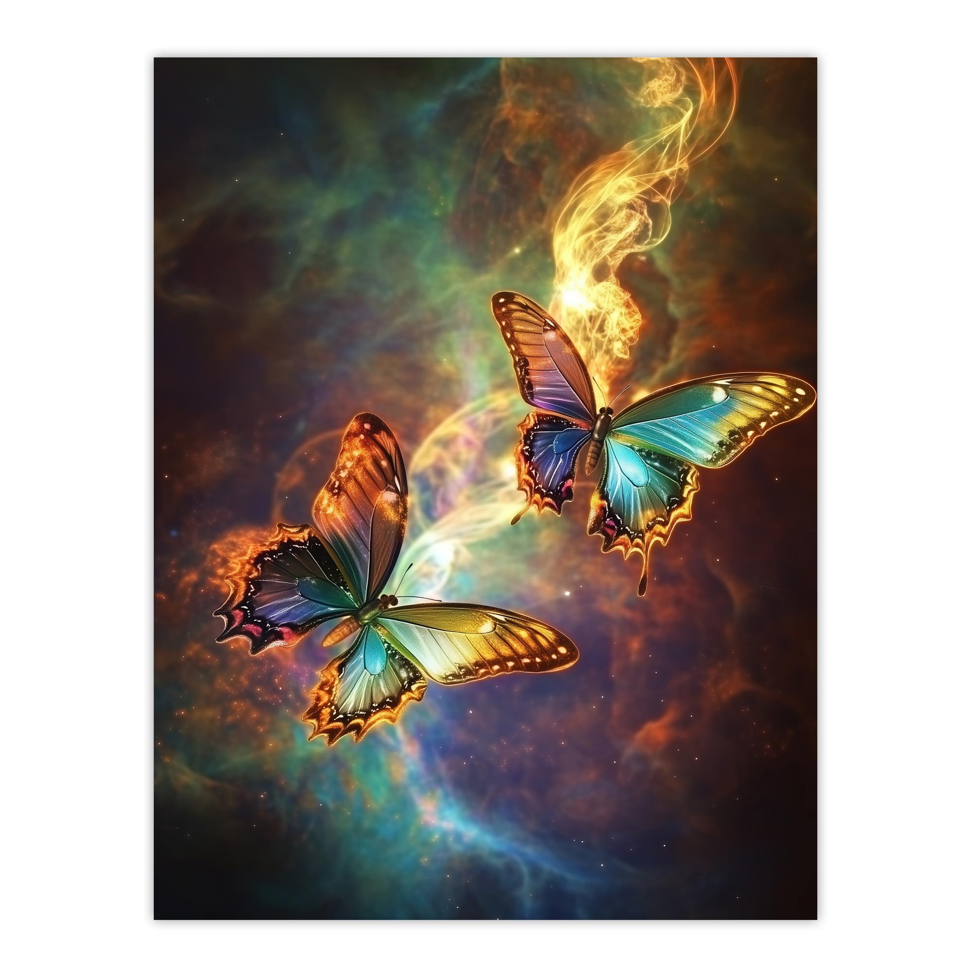 Artery8 Universe String Theory Cosmic Butterflies Dance Living Room Extra Large XL Wall Art Poster Print