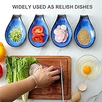 Vista 8 de Nihow Soporte para cucharas de utensilios: soporte de cerámica para cuchara/espátula/cucharón - Soporte para cuchara de cocina resistente al calor