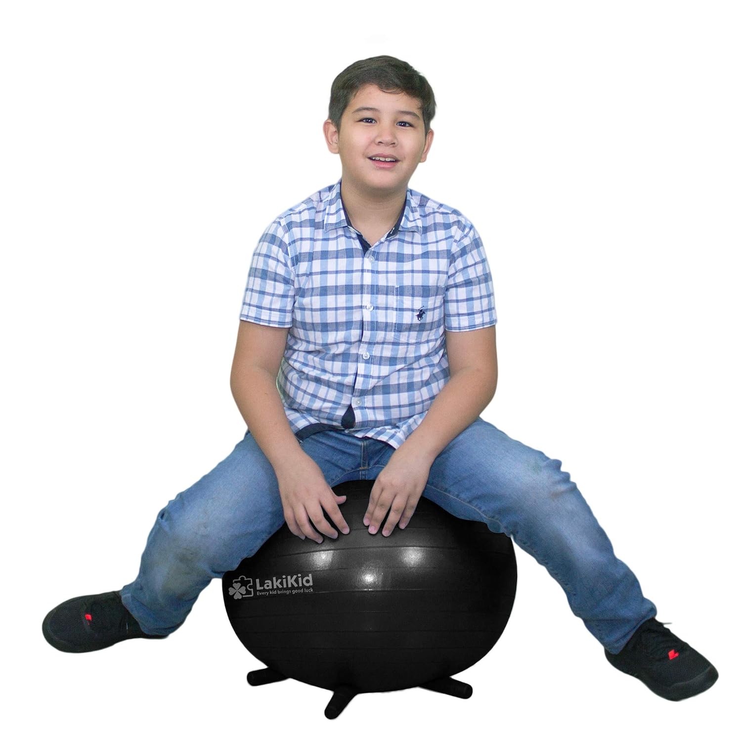 Best Cyber Monday 🔥 Balance Ball Chairs for Kids: LakiKid Flexible Seating Classroom Furniture- Stability Ball Chairs with Legs, Exercise Ball Chair, Yoga Ball Chair, Ideal Alternative Seating for Students (18/45 cm)